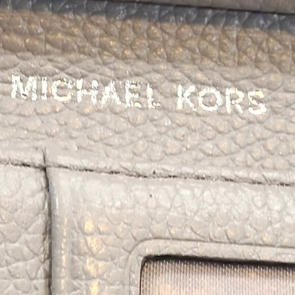 Michael Kors Adele Double Zip Wristlet Wallet 32T8TFDW4L Purse Truffle Leather - Picture 6 of 13